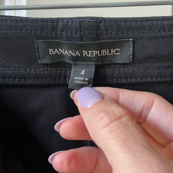 NWOT Banana Republic Slim-Fit Drapey Twill Utility Cargo Pant Black size 4 - Picture 9 of 10